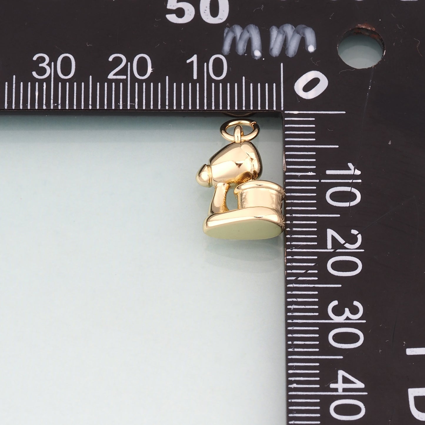 18K Gold Filled Coffee Machine Pendant,Drinks Charm Bracelet Necklace for DIY Jewelry Making Supply