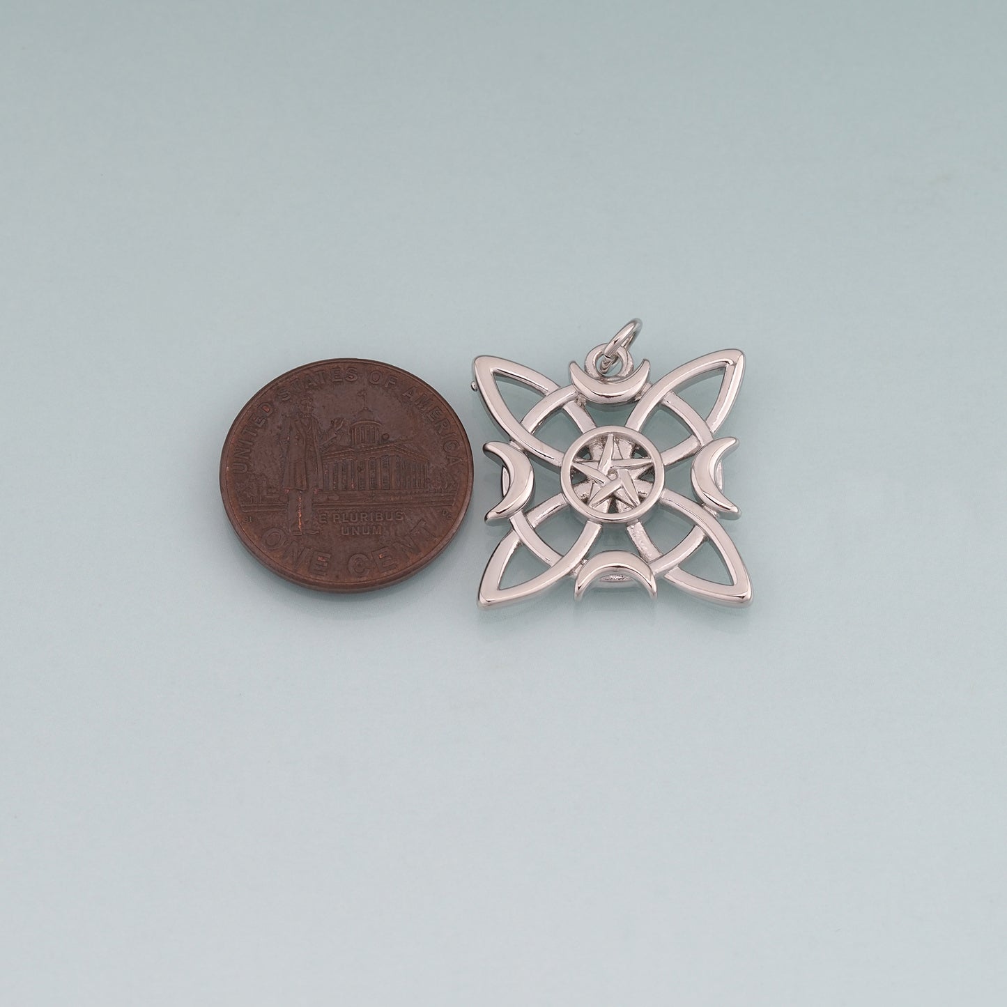 18K Gold Filled Star Compass Pendant,Star Charm Bracelet Necklace for DIY Jewelry Making Supply