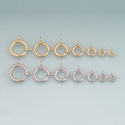 18K Gold Filled Round Connector Ring,Round Connector Bracelet Necklace for DIY Jewelry Making Supply