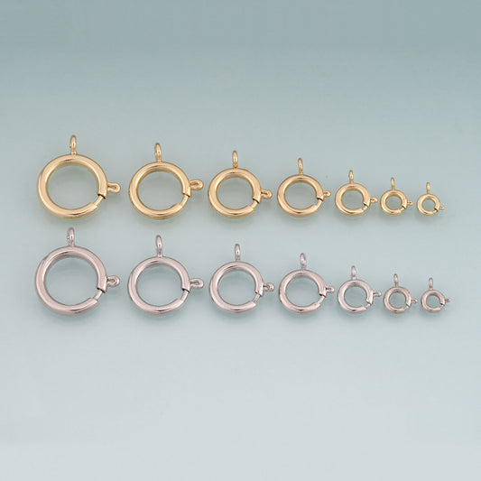 18K Gold Filled Round Connector Ring,Round Connector Bracelet Necklace for DIY Jewelry Making Supply