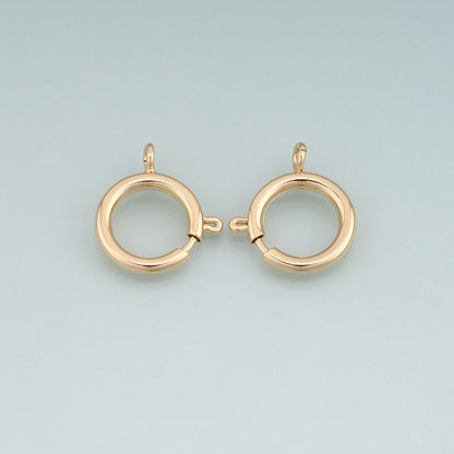 18K Gold Filled Round Connector Ring,Round Connector Bracelet Necklace for DIY Jewelry Making Supply