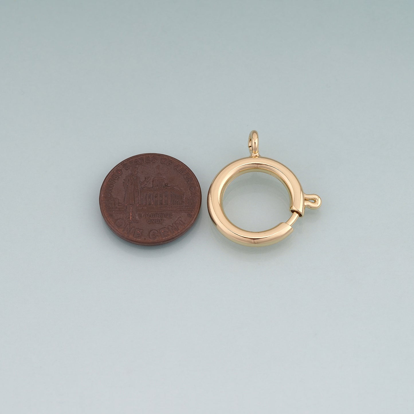 18K Gold Filled Round Connector Ring,Round Connector Bracelet Necklace for DIY Jewelry Making Supply