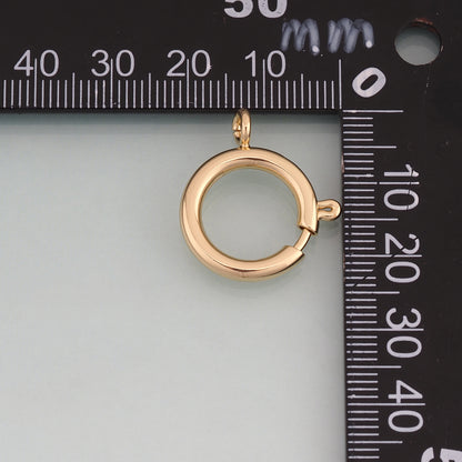 18K Gold Filled Round Connector Ring,Round Connector Bracelet Necklace for DIY Jewelry Making Supply