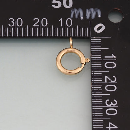 18K Gold Filled Round Connector Ring,Round Connector Bracelet Necklace for DIY Jewelry Making Supply