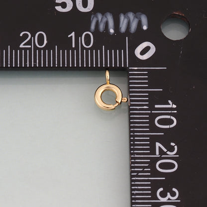 18K Gold Filled Round Connector Ring,Round Connector Bracelet Necklace for DIY Jewelry Making Supply