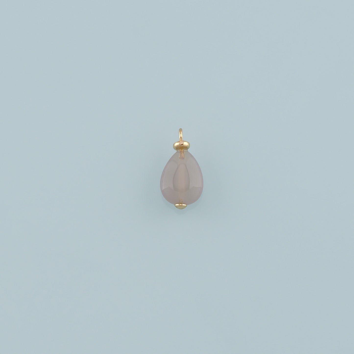 18K Gold Filled Teardrop Pendant,Natural Stone Charm Bracelet Necklace for DIY Jewelry Making Supply