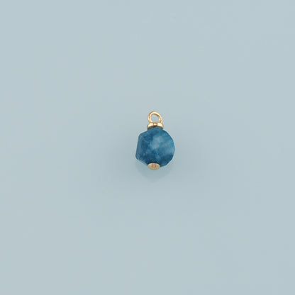 18K Gold Filled Hexagon Pendant,Natural Stone Charm Bracelet Necklace for DIY Jewelry Making Supply