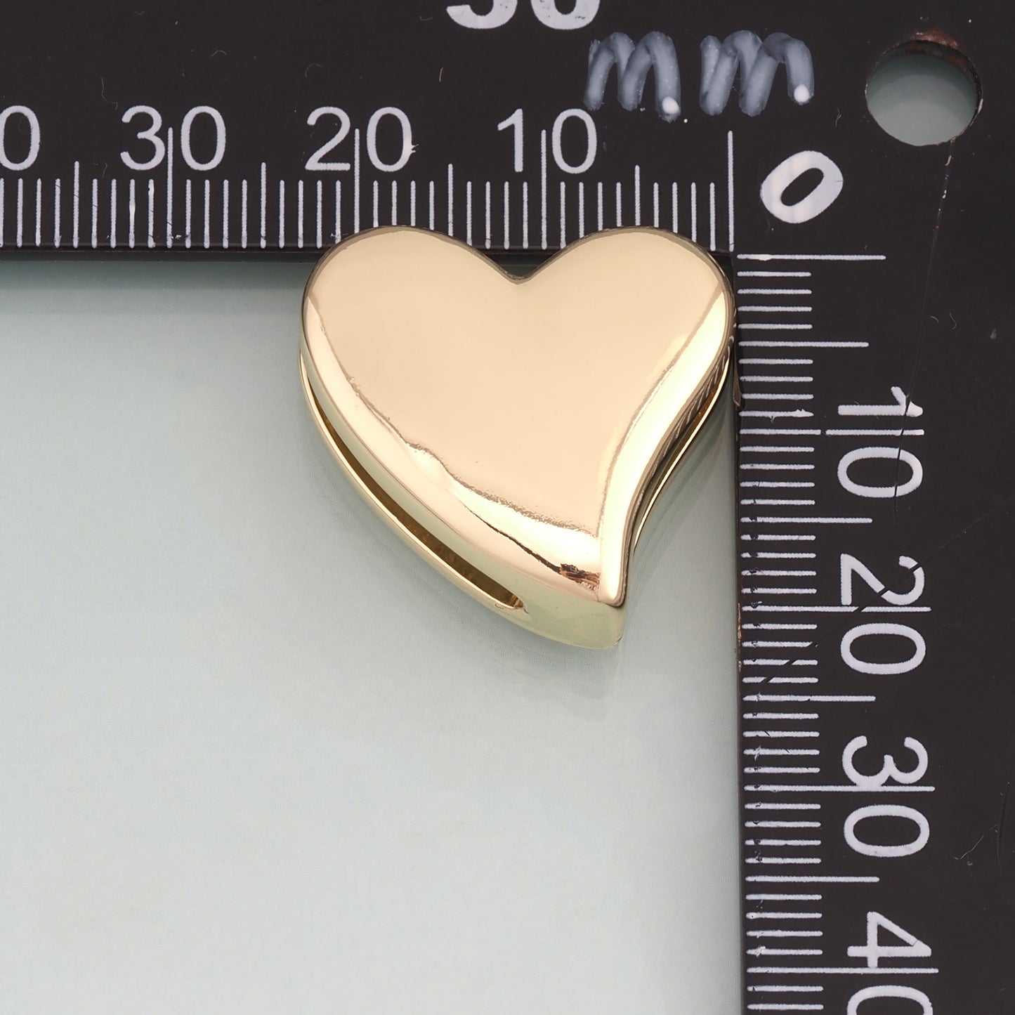 18K Gold Filled Heart Spacer Beads,Heart Beads Bracelet Necklace for DIY Jewelry Making Supply