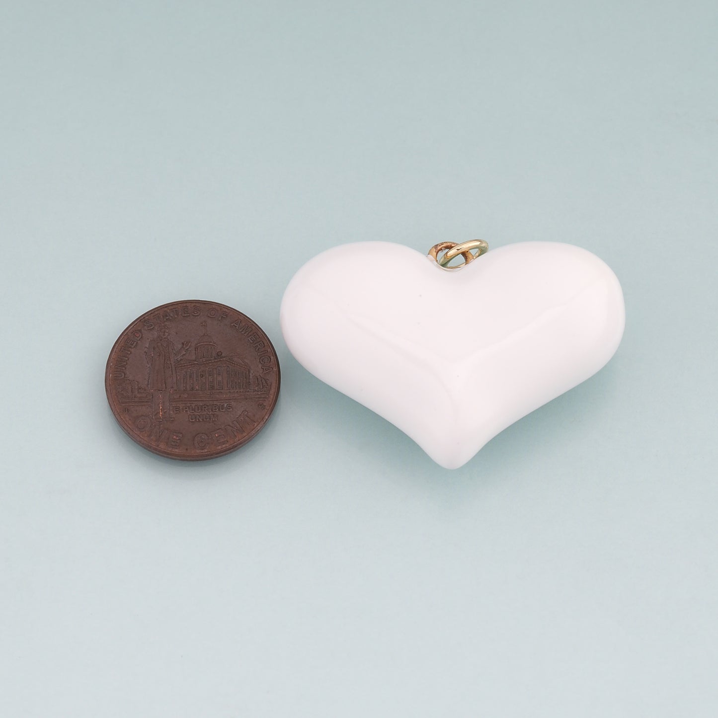 18K Gold Filled Enamel Heart Pendant,Heart Charm Bracelet Necklace for DIY Jewelry Making Supply