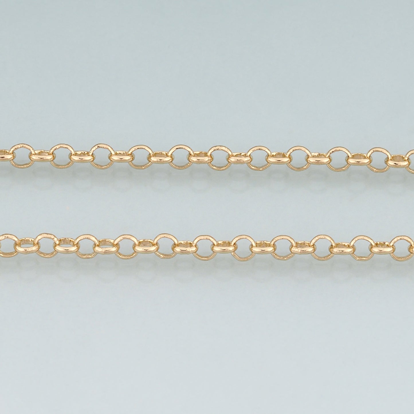 18K Gold Filled Round Chain,Round Chain Bracelet Necklace for DIY Jewelry Making Supply