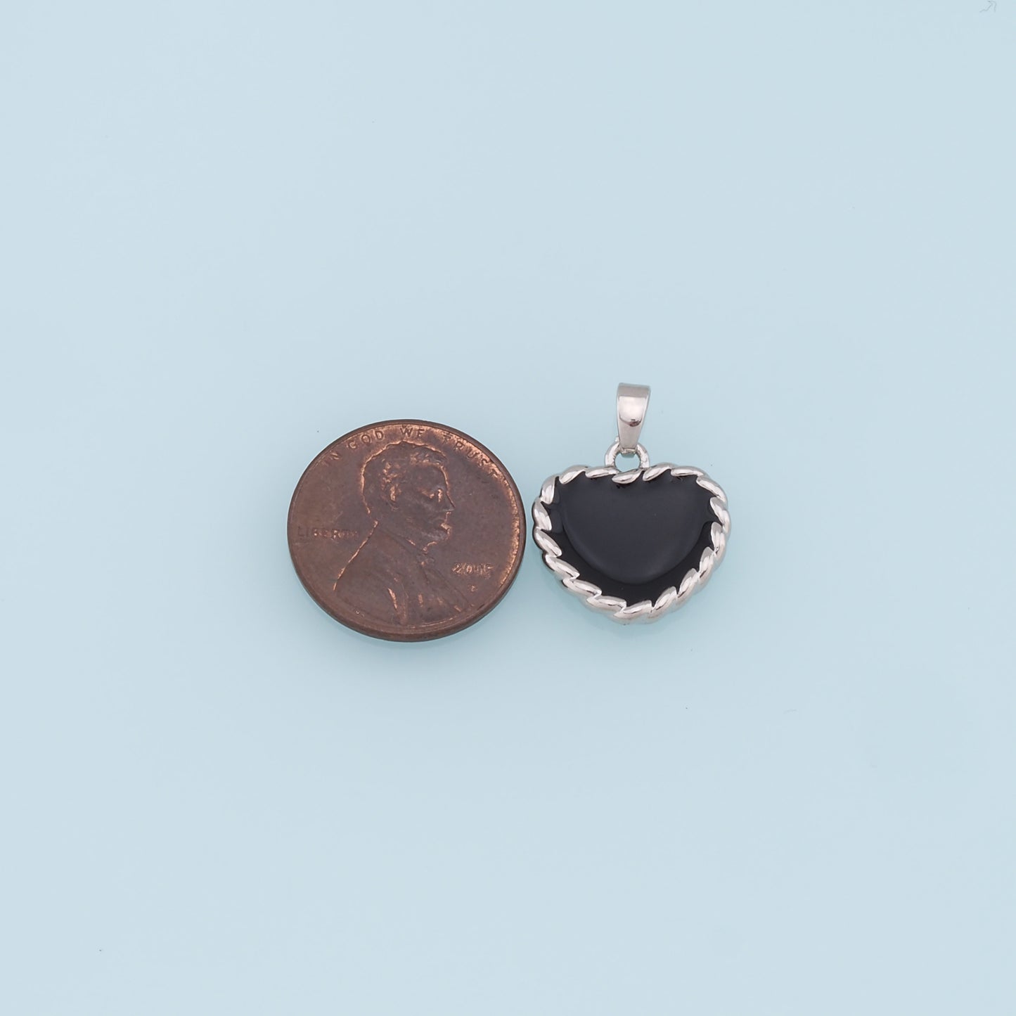 18K Gold Filled Heart Pendant,Enamel Heart Charm Bracelet Necklace for DIY Jewelry Making Supply