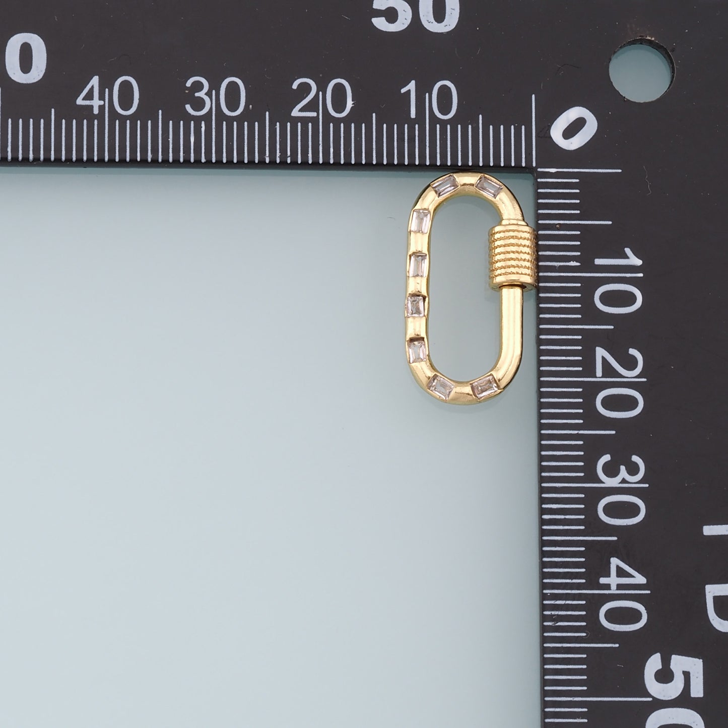 18K Gold Filled Oval Carabiner Clasp,Buckle Clasp,Carabiner Screw Clasp,Turnbuckle,for DIY Jewelry