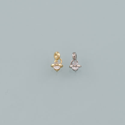 Gold Saturn Charm,18K Gold Filled Saturn Pendant,CZ Micro Pave Planet Charm Bracelet Necklace for DIY Jewelry Making Supply