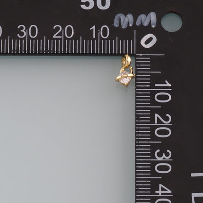 Gold Saturn Charm,18K Gold Filled Saturn Pendant,CZ Micro Pave Planet Charm Bracelet Necklace for DIY Jewelry Making Supply