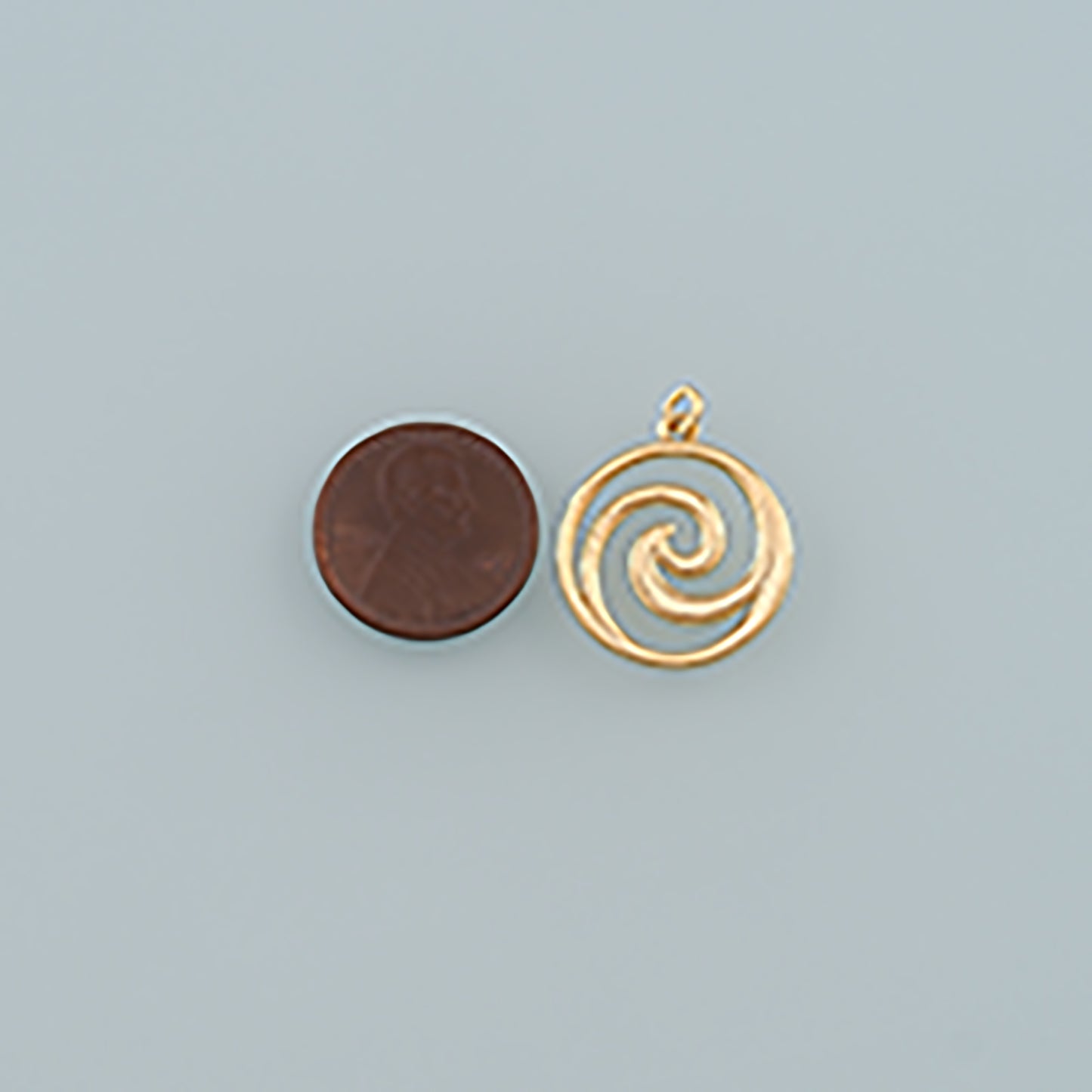 18K Gold Filled Waves Pendant,Waves Charm Bracelet Necklace for DIY Jewelry Making Supply