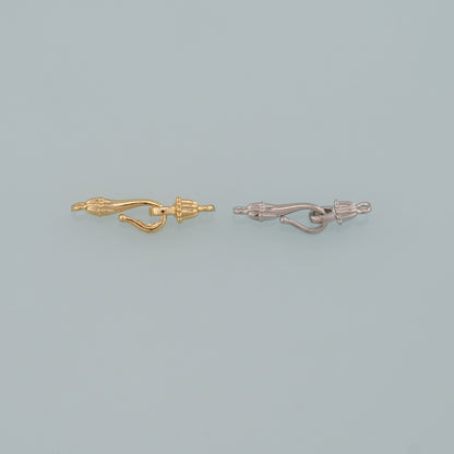 18K Gold Filled Hook Clasp,Flower Clasp Connector for DIY Jewelry Finding Necklace Bracelet