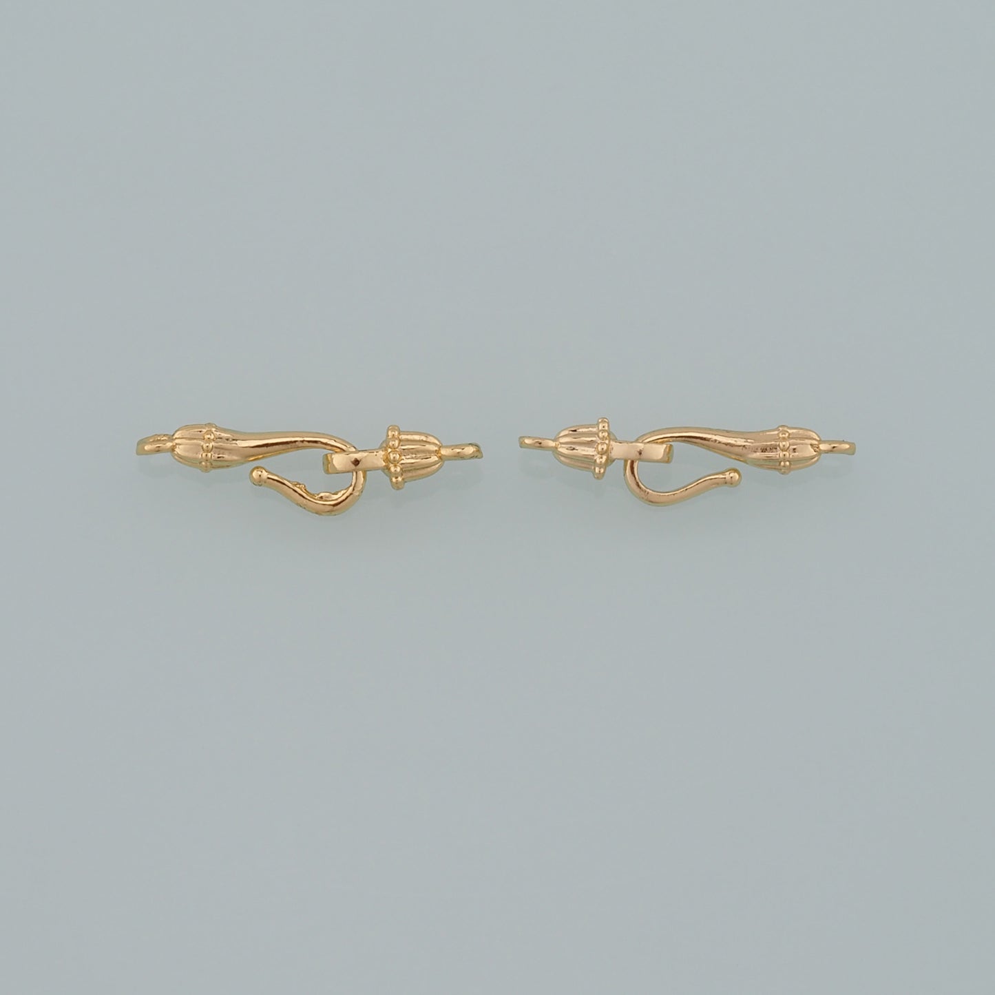 18K Gold Filled Hook Clasp,Flower Clasp Connector for DIY Jewelry Finding Necklace Bracelet