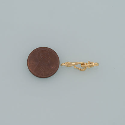 18K Gold Filled Hook Clasp,Flower Clasp Connector for DIY Jewelry Finding Necklace Bracelet
