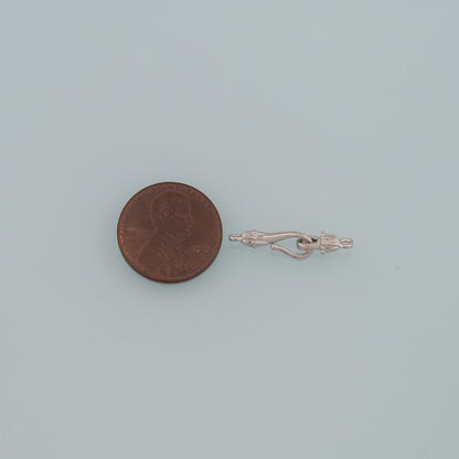 18K Gold Filled Hook Clasp,Flower Clasp Connector for DIY Jewelry Finding Necklace Bracelet