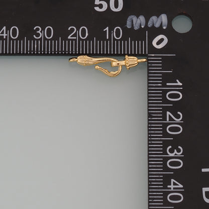 18K Gold Filled Hook Clasp,Flower Clasp Connector for DIY Jewelry Finding Necklace Bracelet