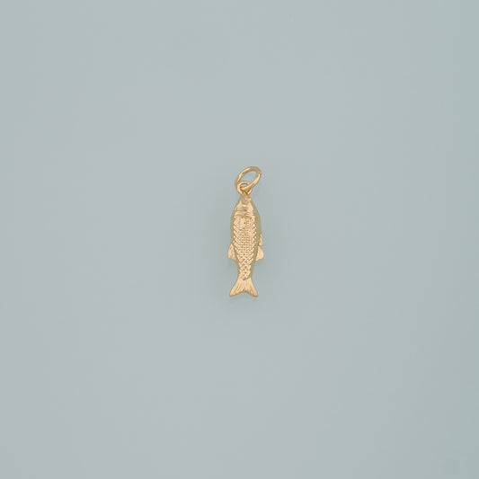 Gold Fish Charms,18K Gold Filled Fish Pendant,Ocean Charm Bracelet Necklace for DIY Jewelry Making Supply