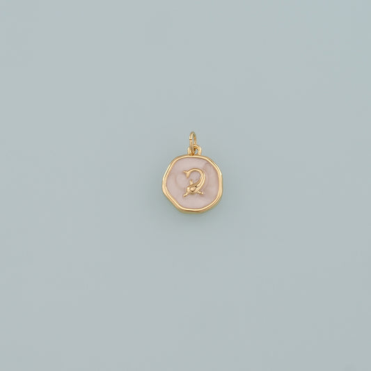 Cute Dolphin Charms,18K Gold Filled Enamel Dolphin Pendant,Dolphin Charm Bracelet Necklace for DIY Jewelry Making Supply