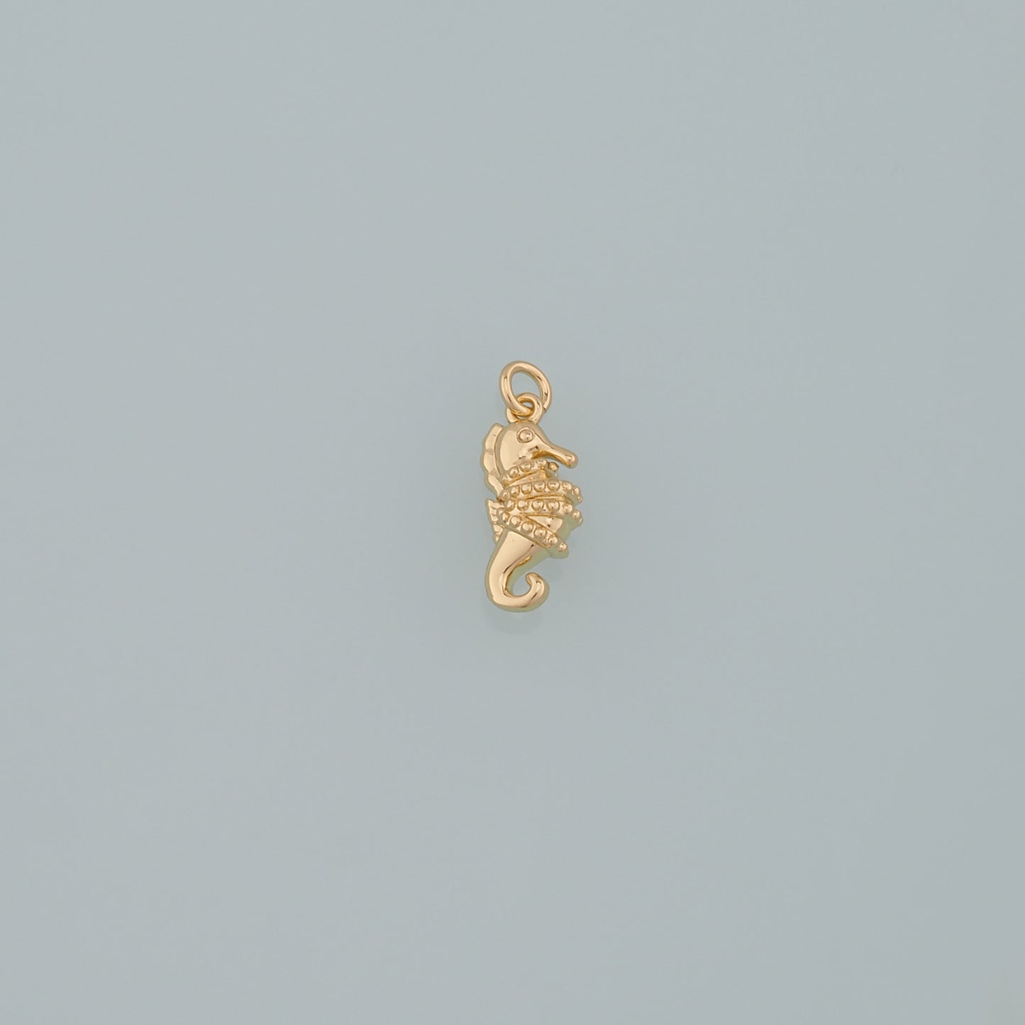 18K Gold Filled Seahorse Pendant,Seahorse Charm Bracelet Necklace for DIY Jewelry Making Supply
