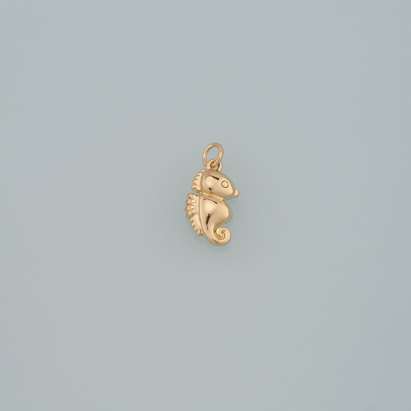 18K Gold Filled Seahorse Pendant,Seahorse Charm Bracelet Necklace for DIY Jewelry Making Supply
