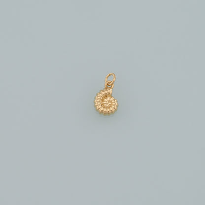 Gold Shell Charms,18K Gold Filled Conch Pendant,Conch Shell Charm Bracelet Necklace for DIY Jewelry Making Supply