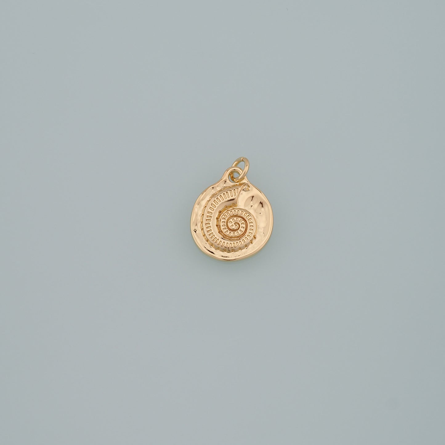 Gold Shell Charms,18K Gold Filled Conch Pendant,Conch Shell Charm Bracelet Necklace for DIY Jewelry Making Supply