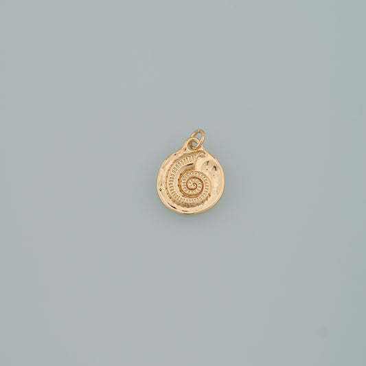 Gold Shell Charms,18K Gold Filled Conch Pendant,Conch Shell Charm Bracelet Necklace for DIY Jewelry Making Supply