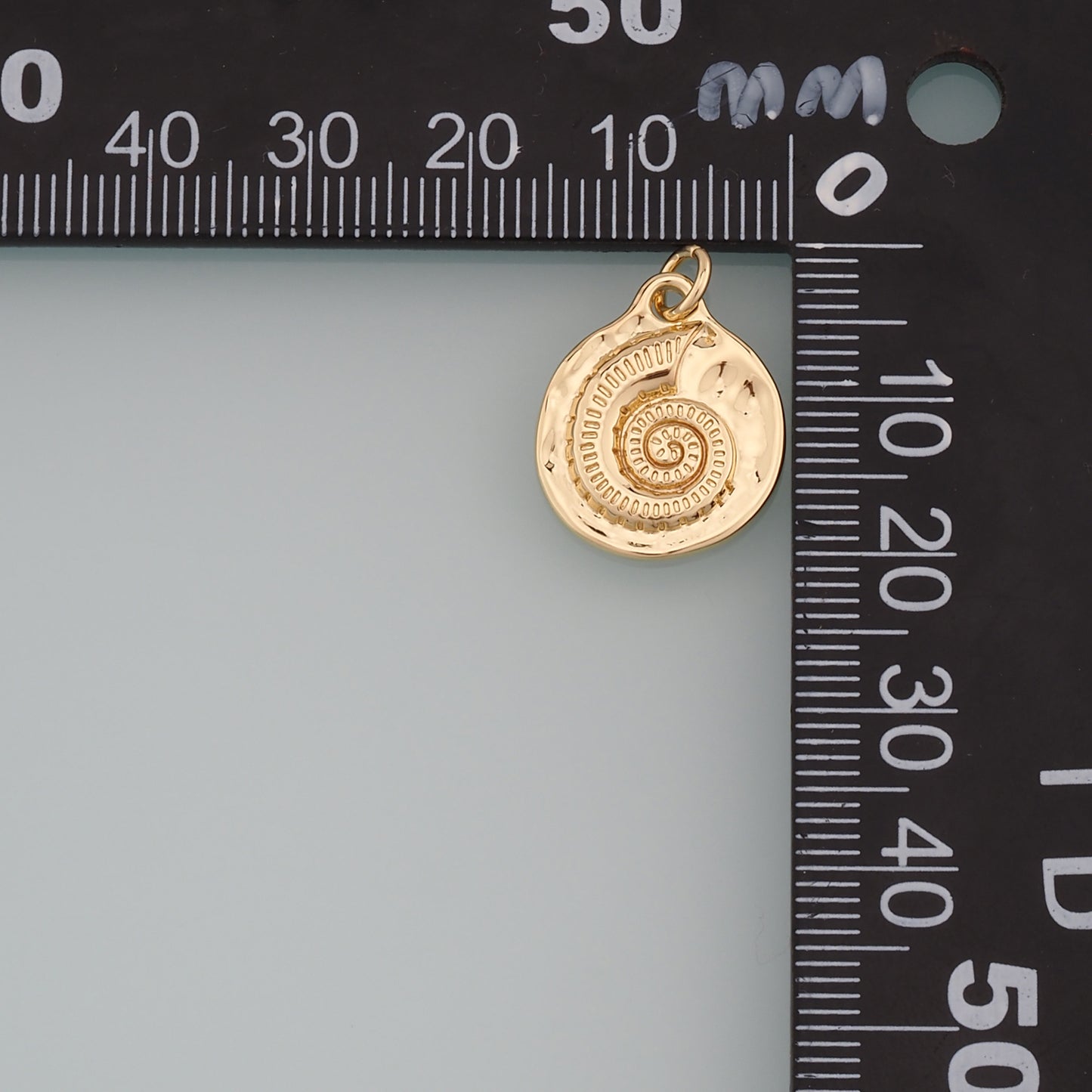 Gold Shell Charms,18K Gold Filled Conch Pendant,Conch Shell Charm Bracelet Necklace for DIY Jewelry Making Supply