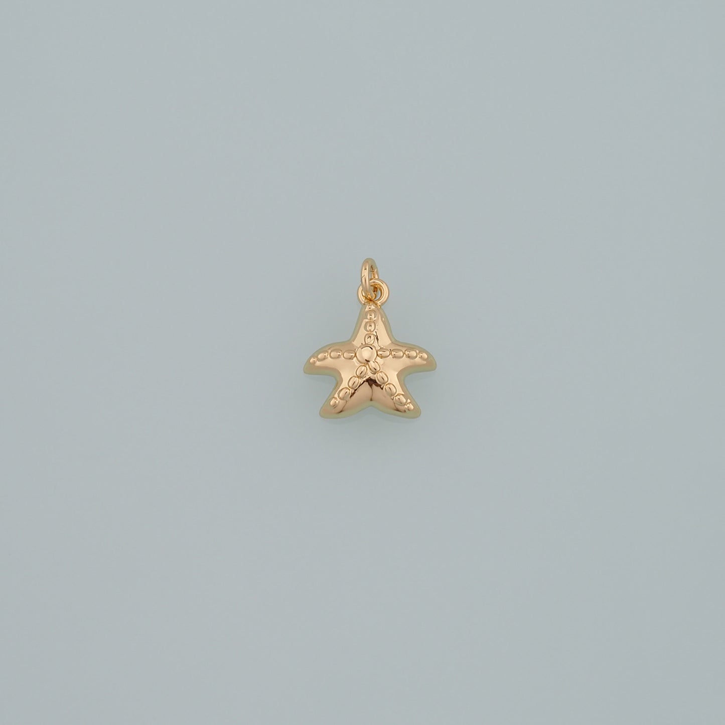 Gold Starfish Charms,18K Gold Filled Sea Star Pendant,Starfish Charm Bracelet Necklace for DIY Jewelry Making Supply
