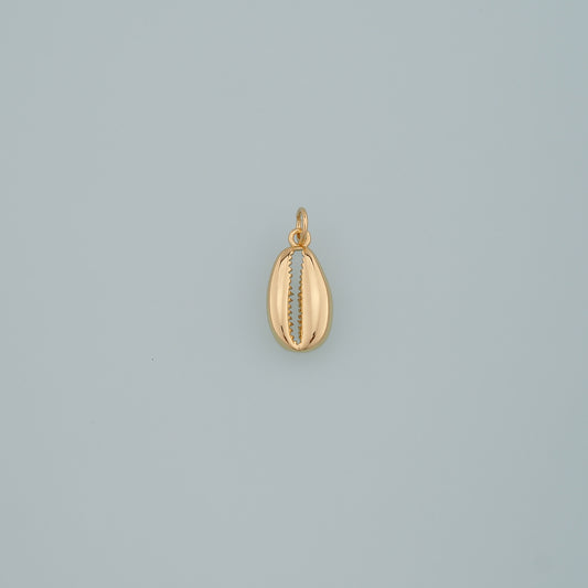 Gold Ocean Charms,18K Gold Filled Cowrie Shell Pendant,Conch Shell Charm Bracelet Necklace for DIY Jewelry Making Supply