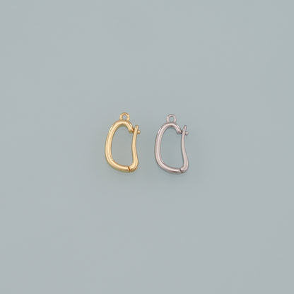 18K Gold Filled Oval Carabiner Clasp,Carabiner Lock Connector,Spring Push Gate for DIY Jewelry Finding Necklace Bracelet