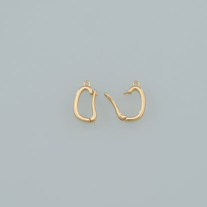 18K Gold Filled Oval Carabiner Clasp,Carabiner Lock Connector,Spring Push Gate for DIY Jewelry Finding Necklace Bracelet