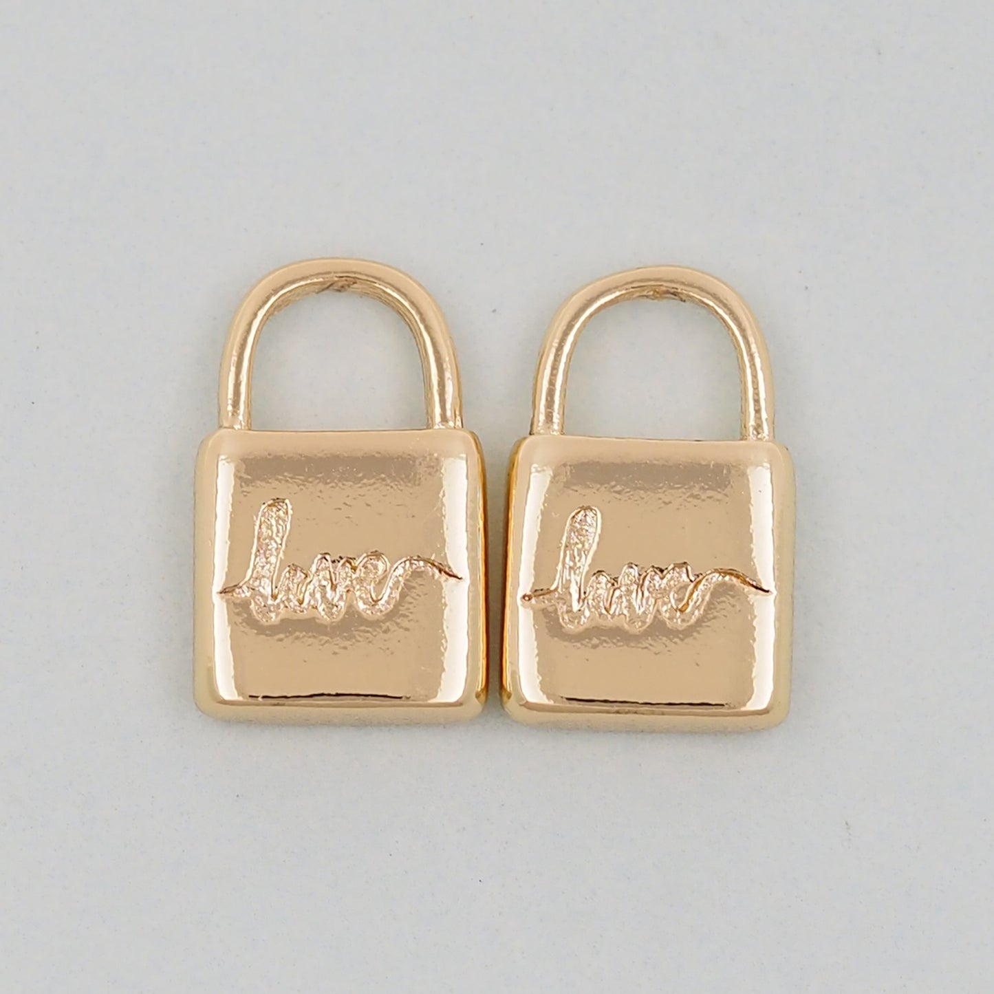 Gold Key Lock Charms,18K Gold Filled Key Pendant,Lock Charm Bracelet Necklace for DIY Jewelry Making Supply