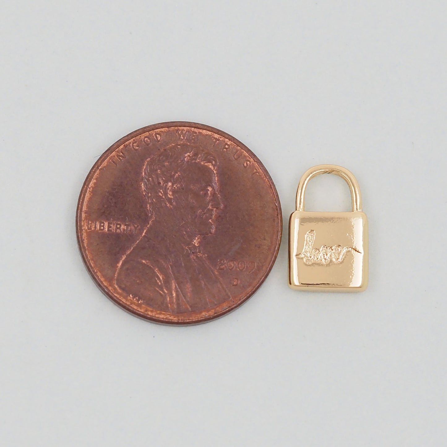 Gold Key Lock Charms,18K Gold Filled Key Pendant,Lock Charm Bracelet Necklace for DIY Jewelry Making Supply