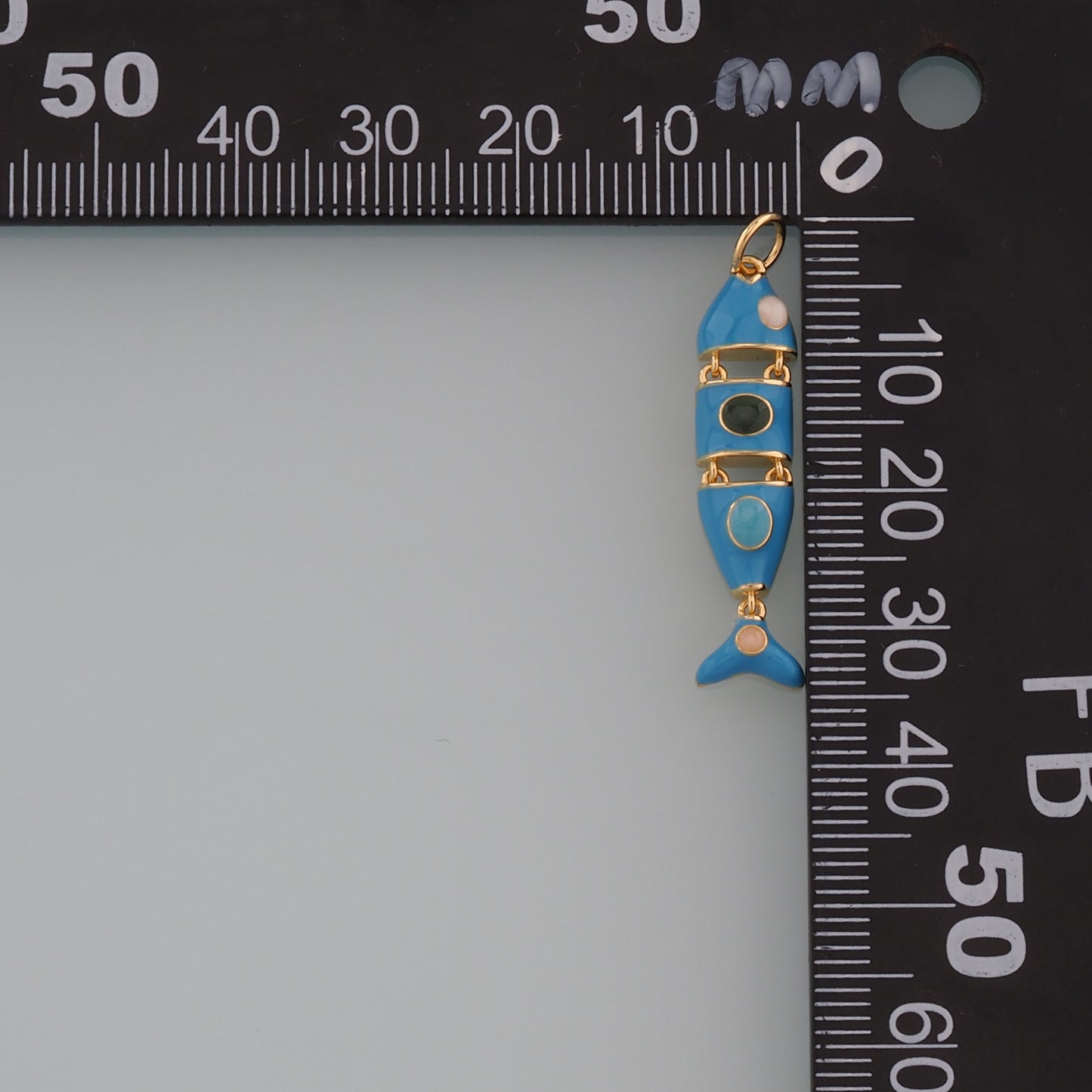 Gold Fish Charms,18K Gold Filled Fish Pendant,Enamel Ocean Charm Bracelet Necklace for DIY Jewelry Making Supply