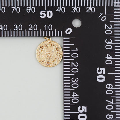 Gold Skull Charms,18K Gold Filled Skull Pendant,Skull Charm Bracelet Necklace for DIY Jewelry Making Supply