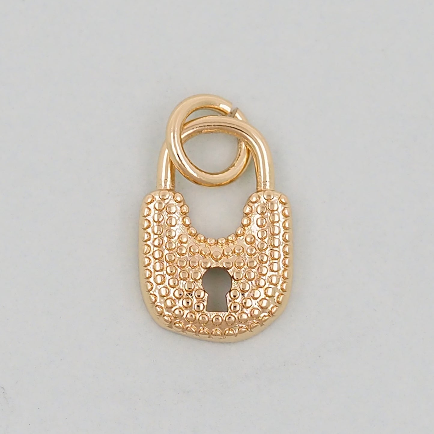 Gold Key Lock Charms,18K Gold Filled Key Pendant,Lock Charm Bracelet Necklace for DIY Jewelry Making Supply