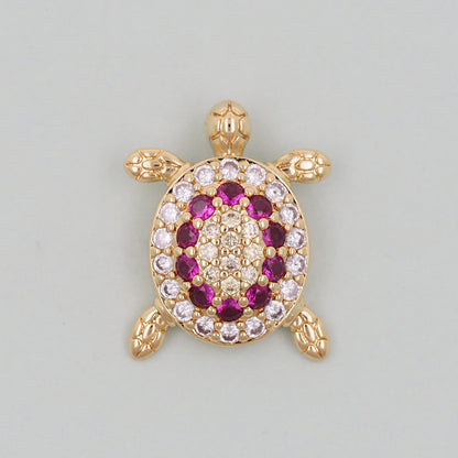 Gold Turtle Charms,18K Gold Filled turtle Pendant,turtle Charm Bracelet Necklace for DIY Jewelry Making Supply