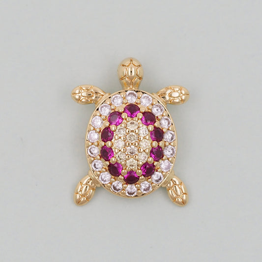 Gold Turtle Charms,18K Gold Filled turtle Pendant,turtle Charm Bracelet Necklace for DIY Jewelry Making Supply