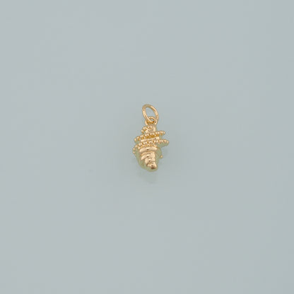 18K Gold Filled Croissant Pendant,Dainty Croissant Charm Bracelet Necklace for DIY Jewelry Making Supply