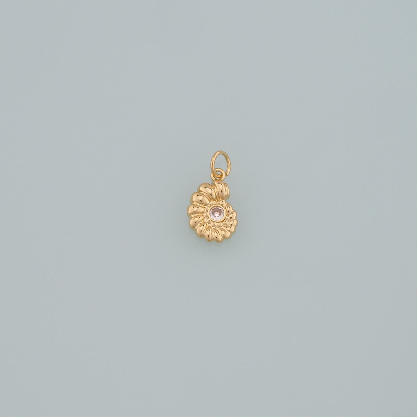 Gold Shell Charms,18K Gold Filled Conch Pendant,Conch Shell Charm Bracelet Necklace for DIY Jewelry Making Supply