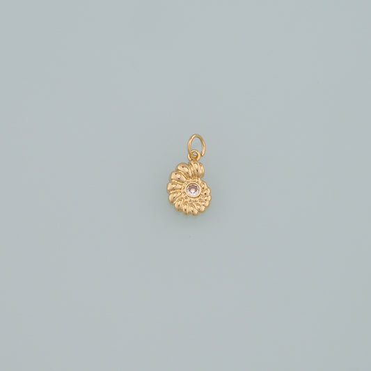 Gold Shell Charms,18K Gold Filled Conch Pendant,Conch Shell Charm Bracelet Necklace for DIY Jewelry Making Supply