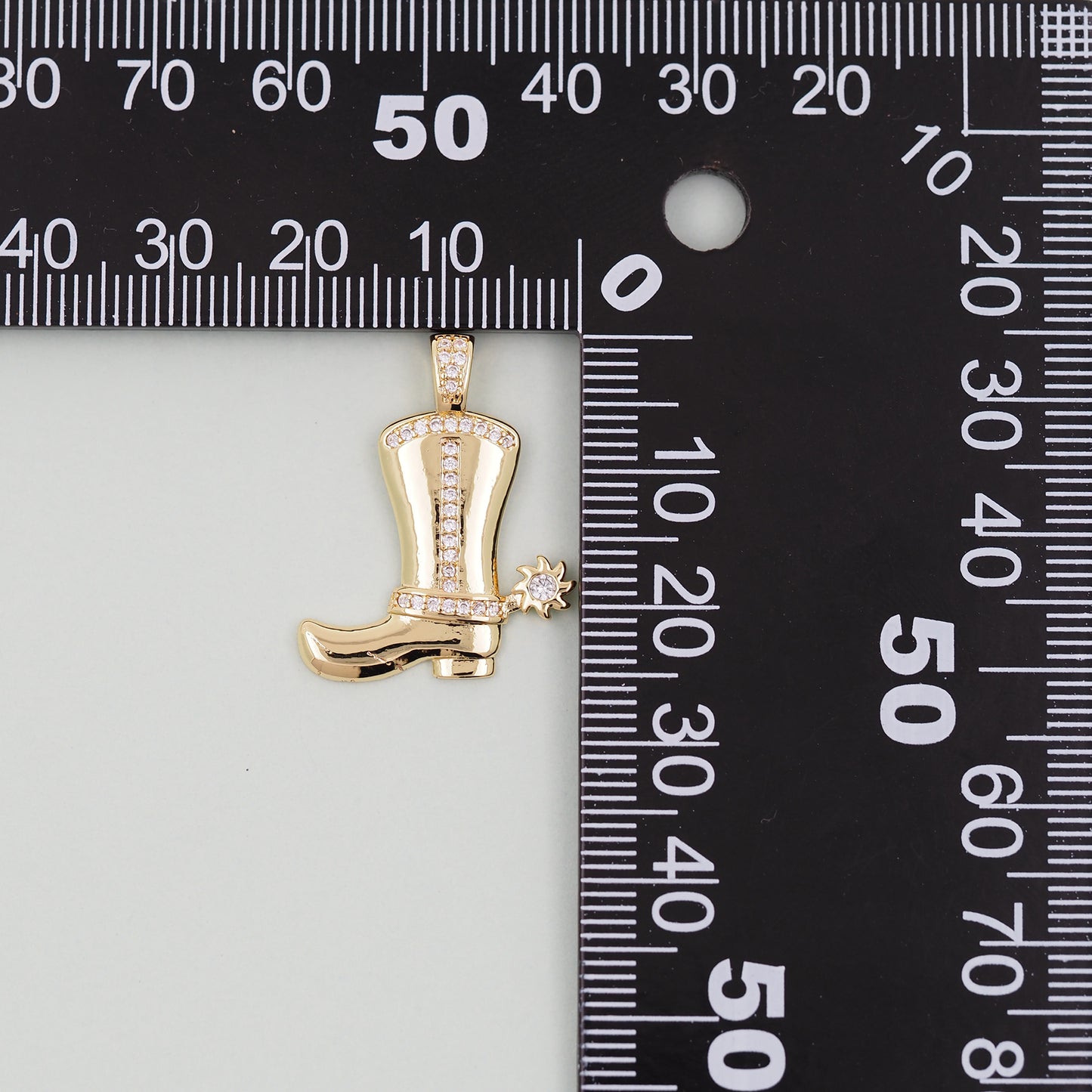 Gold Cowboy Boots Charms,18K Gold Filled Boots Pendant,Boots Charm Bracelet Necklace for DIY Jewelry Making Supply