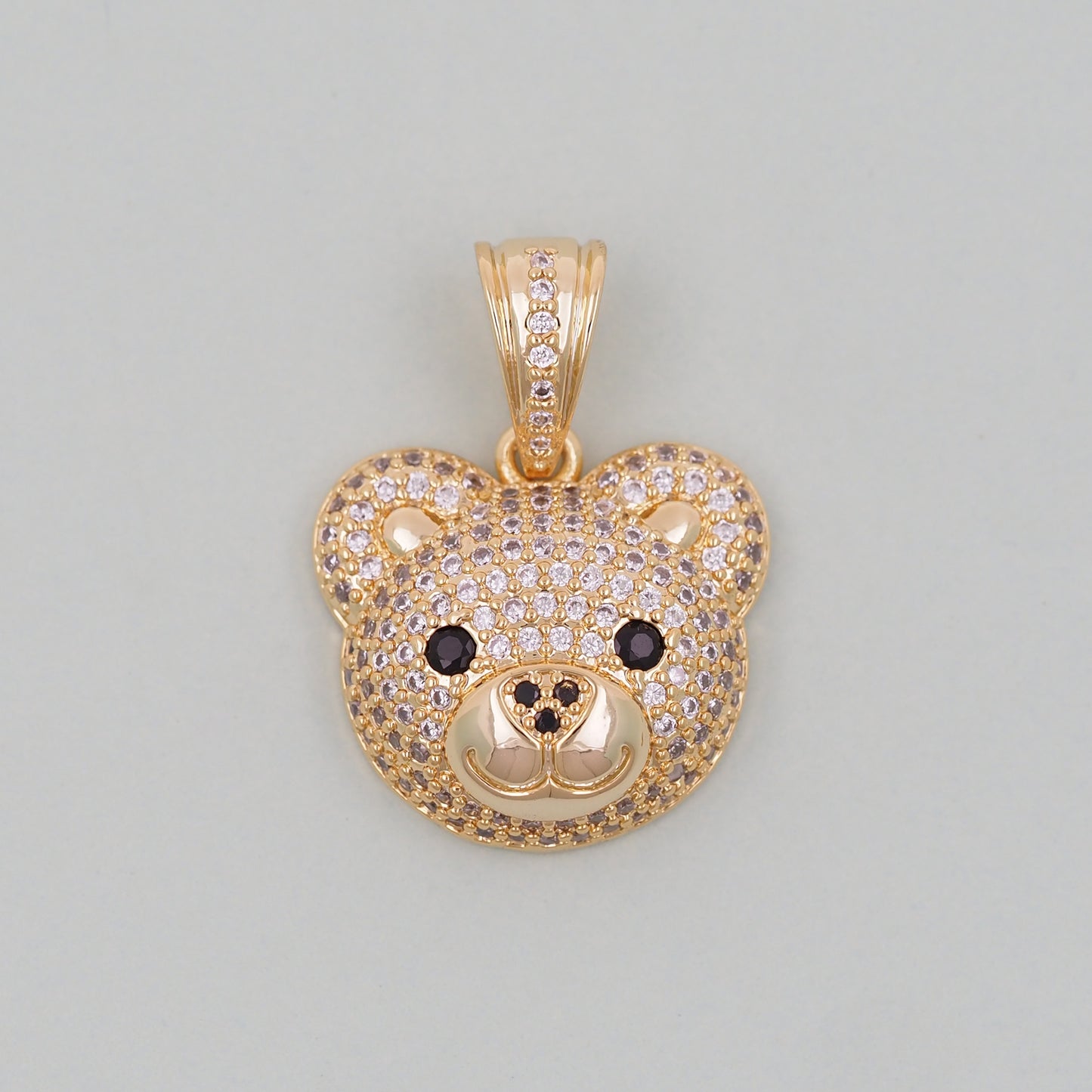 Gold Bear Charms,18K Gold Filled Bear Pendant,cute Bear Charm Bracelet Necklace for DIY Jewelry Making Supply