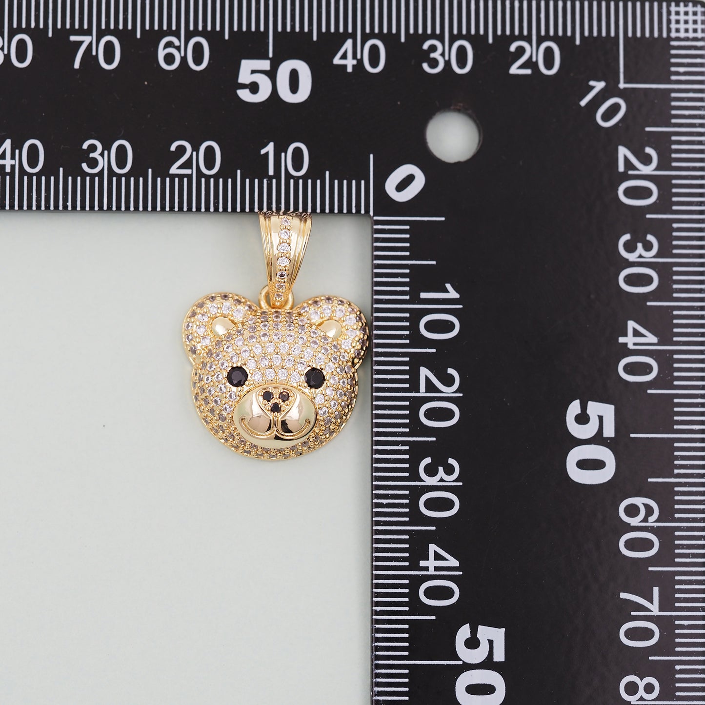 Gold Bear Charms,18K Gold Filled Bear Pendant,cute Bear Charm Bracelet Necklace for DIY Jewelry Making Supply