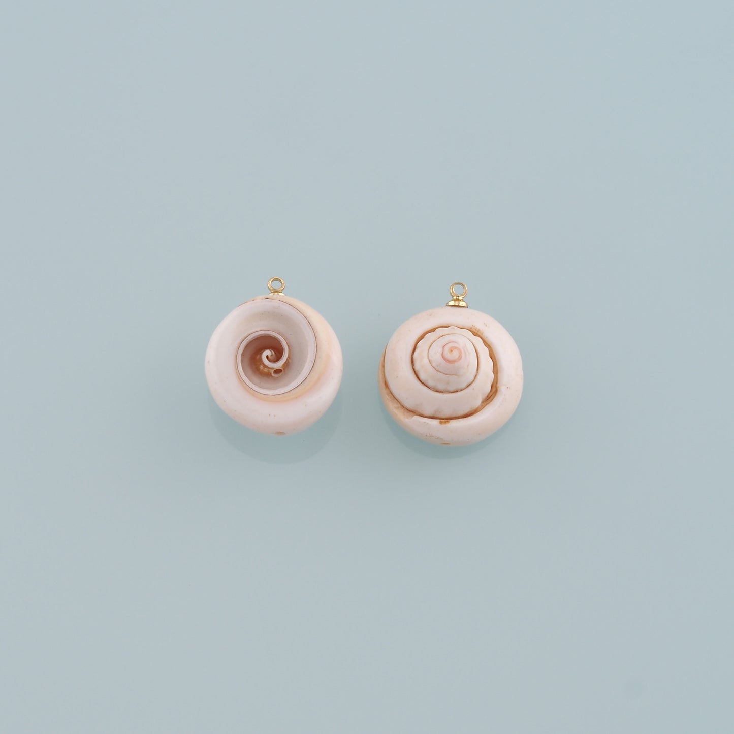 Gold Shell Charms,18K Gold Filled Conch Pendant,Conch Shell Charm Bracelet Necklace for DIY Jewelry Making Supply